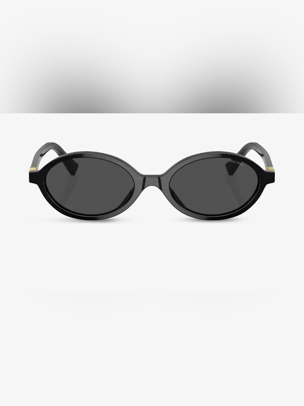 Black Oval Women's Sunglasses - Sleek Modern Style